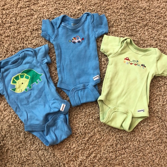 Newborn bundle baby boy onesies short sleeve - Picture 3 of 10